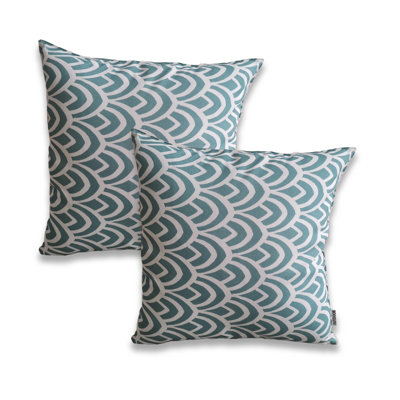 Ensemble de 2 taies d'oreiller imprimées sur fond blanc (ensemble de 2)