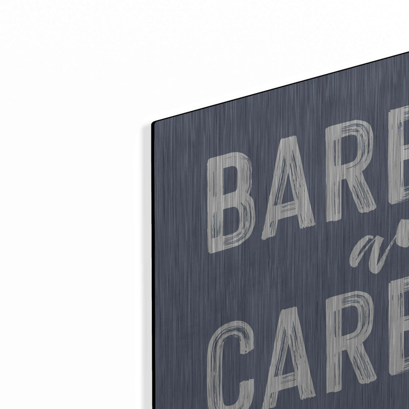 «Barefoot and Carefree» par Lettered & Lined, art mural en métal, H 16 po x l 24 po