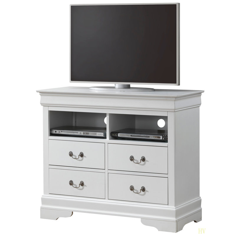 Charmante unité de rangement multimédia, Blanc