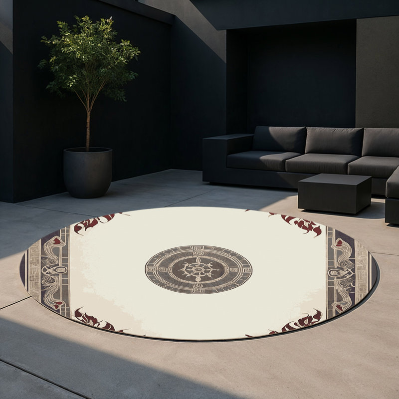 Delphi Legacy Indoor And Outdoor Area Rug, Round 5'