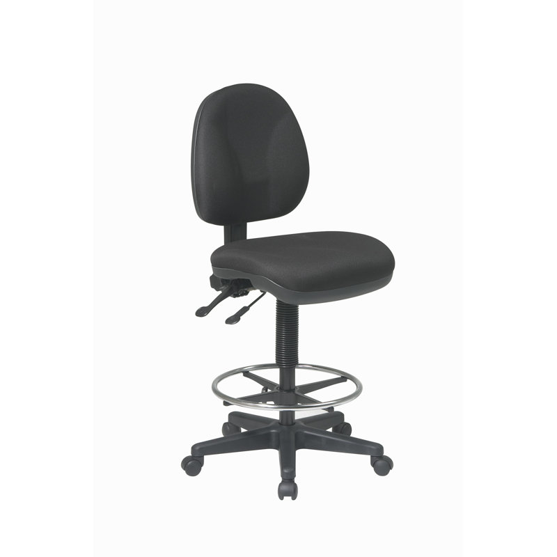 Office Star Products Work Smart Drafting Chair, Icon - Black