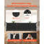 Barrière de bébé rétractable de 34 po de hauteur extensible à 110 po de large pour les enfants ou les animaux de compagnie - noir