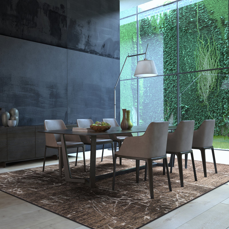 First Take Fractured Umber Area Rug, Rectangle 3'10" x 5'4"