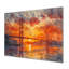 Impression d'art mural jaune et rouge Golden Gate Summer Sunset Glow III - Ponts-796027510-796027512
