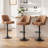 360-Degree Rotatable Faux Leather Bar Stool With Button Stitching-116087020