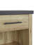 Kitt 38cm W Manufactured Wood Bedside Table