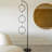 Nova 74 in. Industrial 3 Hanging Ring Light LED Floor Lamp with Selectable Colour Options