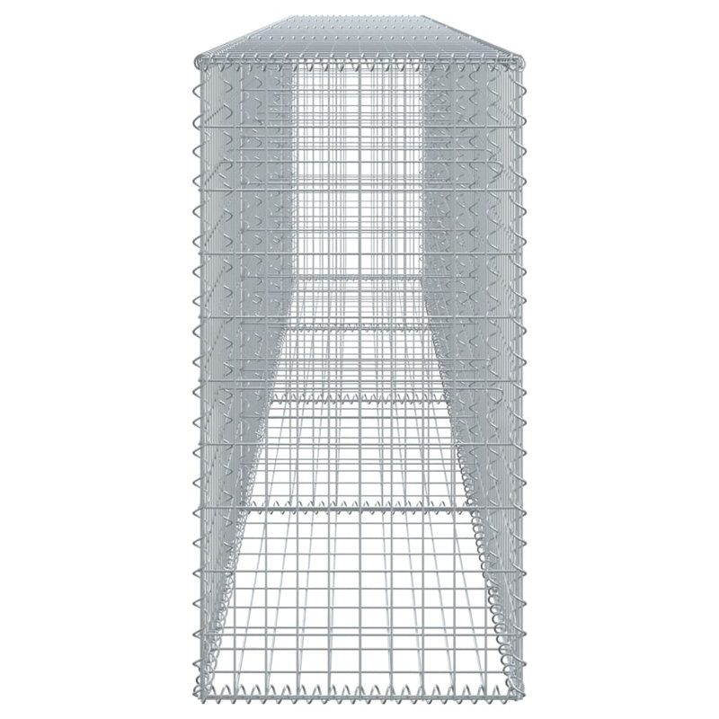 Grand pot d'extérieur Gabion, H 19,7 po x l 157,5 po x P 39,4 po