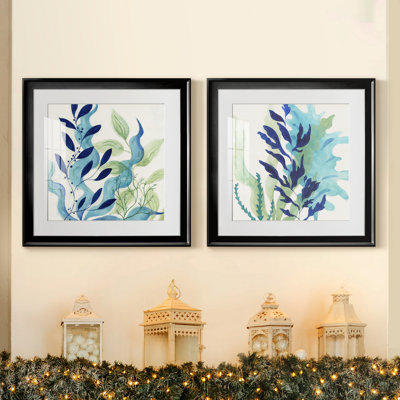 Blue Coral I - ensemble de 2 peintures