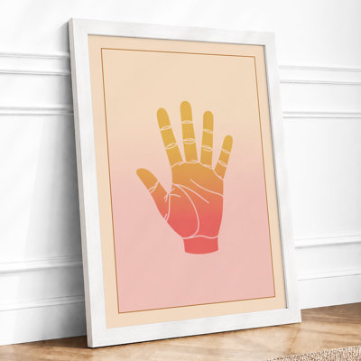 Anatomical Hand Study Modern - Framed Print