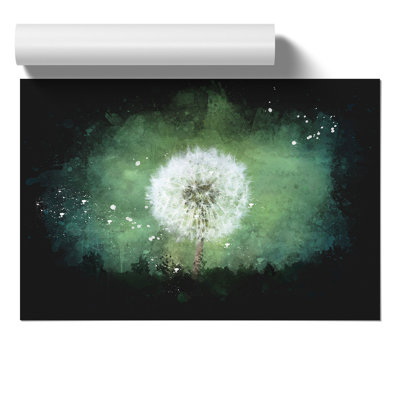 Dandelion Seeds Paint Splash - Wall Art