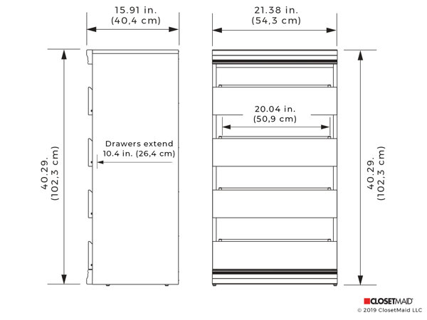 ClosetMaid Modular Storage 4-Drawer Unit - On Sale - Bed Bath