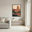 «Layered Rock Formation in Earth Tones», art mural sur toile de style collage-133063016