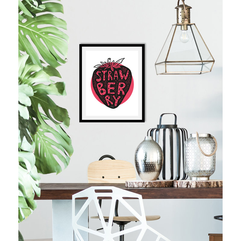 Strawberry - Single Picture Frame Print, 70cm H x 50cm W