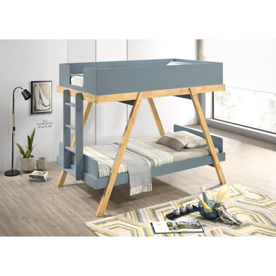 Lit superposé simple au-dessus de simple avec matelas Crispin