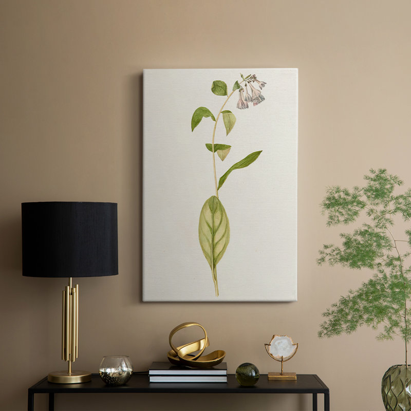 Mauve Garden Flowers IV -Custom Wrapped Gallery Cavas, 18" H x 12" W