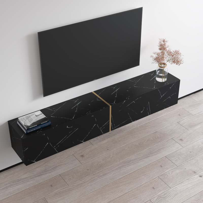 Jyun 70.9'' W Storage Credenza, Black