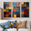 Carreaux colorés de couleurs terreuses V - mosaïque boho