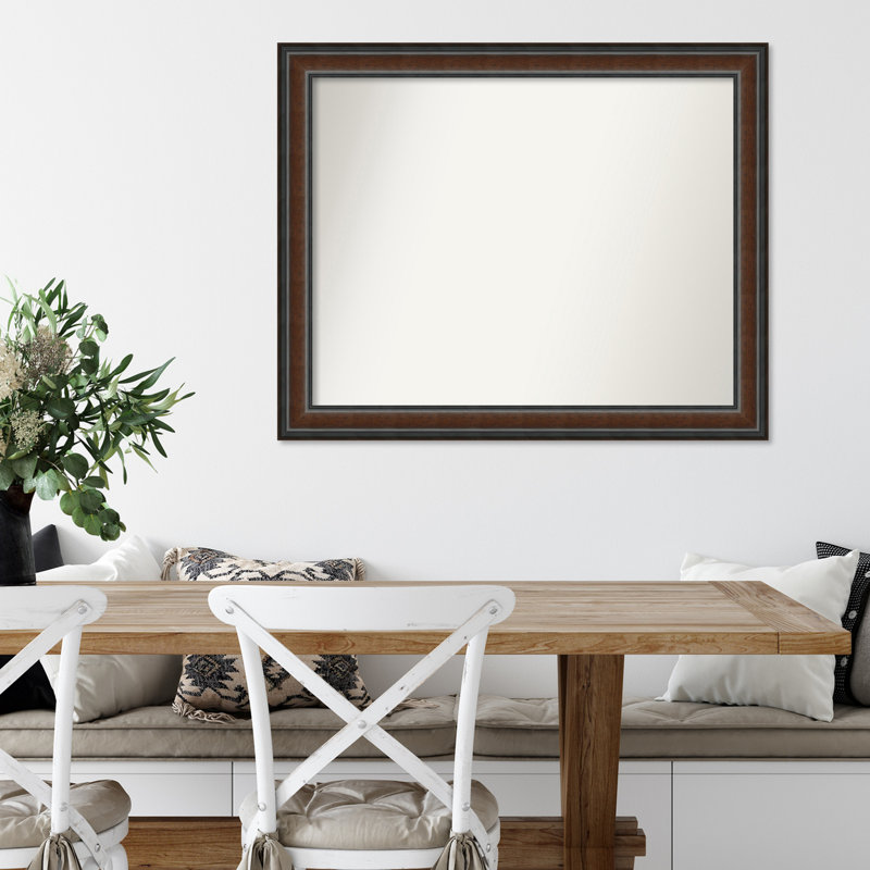 Halcott Solid Wood Rectangle Wall Mirror, 37" H x 30" W