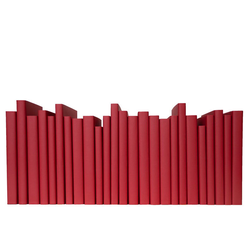 Decorative Books - Orchard Oversized Paper Wrapped Books - Red Books By The Foot, Orchard