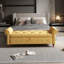 Banc de lit 63 po en tissu capitonné-1901856431