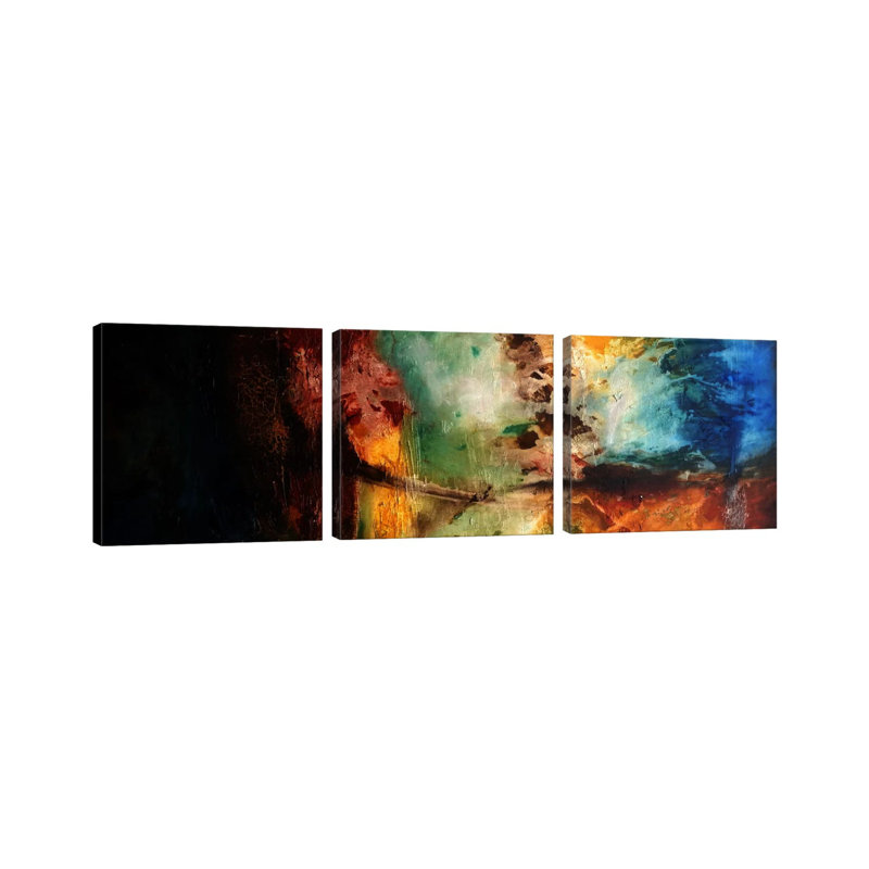Dynamics of change - ensemble d'art mural sur toile tendue (ensemble de 3)