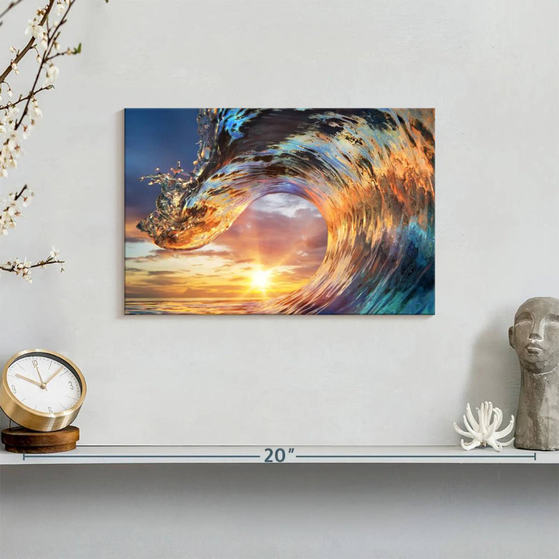 Senne Sunset Wave, 8" H x 12" W