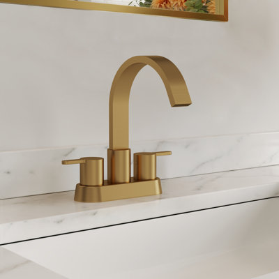 Robinet de salle de bain à ensemble central avec drain, robinet de salle de bain à 2 poignées