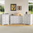 Vintage 3-Piece Bedroom Set: 6-Drawer Wide Dresser And 5-Drawer Chest
