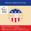Drapeau pour animal à double face H 40 po x l 28 po