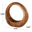Sculpture brune en teck