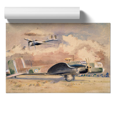 Whitley Bombers Sunning by Paul Nash - Frameless Print