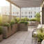 Jardinière Terrace Divider - gris-brun