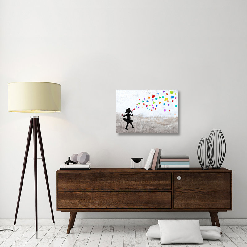 " Love Bubbles ", 11" H x 16" W x 1.5" D