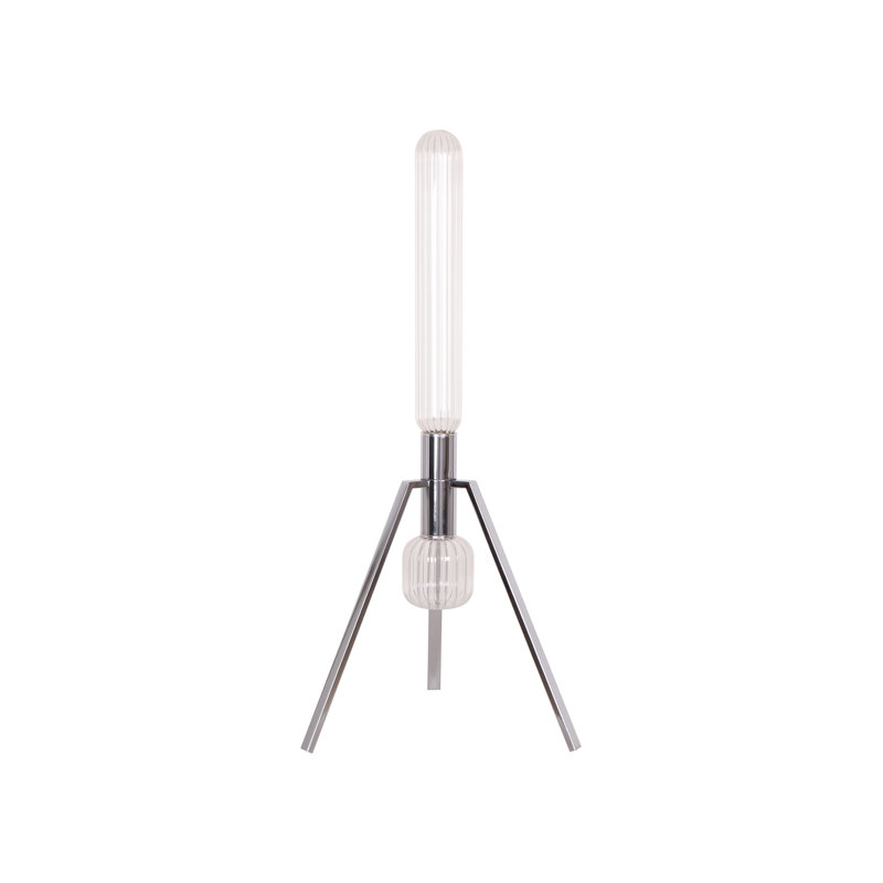 Lampe trépied 34 po Cascada, Chrome