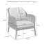 Chaise de patio avec coussins Rolph