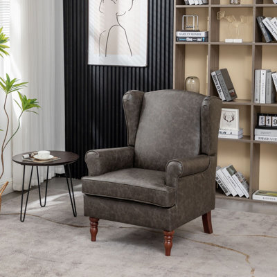 Alekzandra Faux Leather Armchair