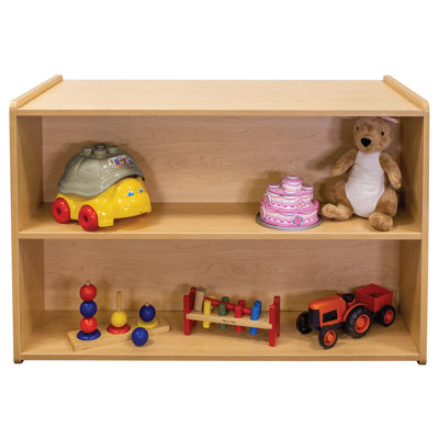 2 Compartment Manufactured Wood Shelving Unit