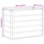 Planter 100 X 50 X 77 Cm Galvanised Steel-792400265