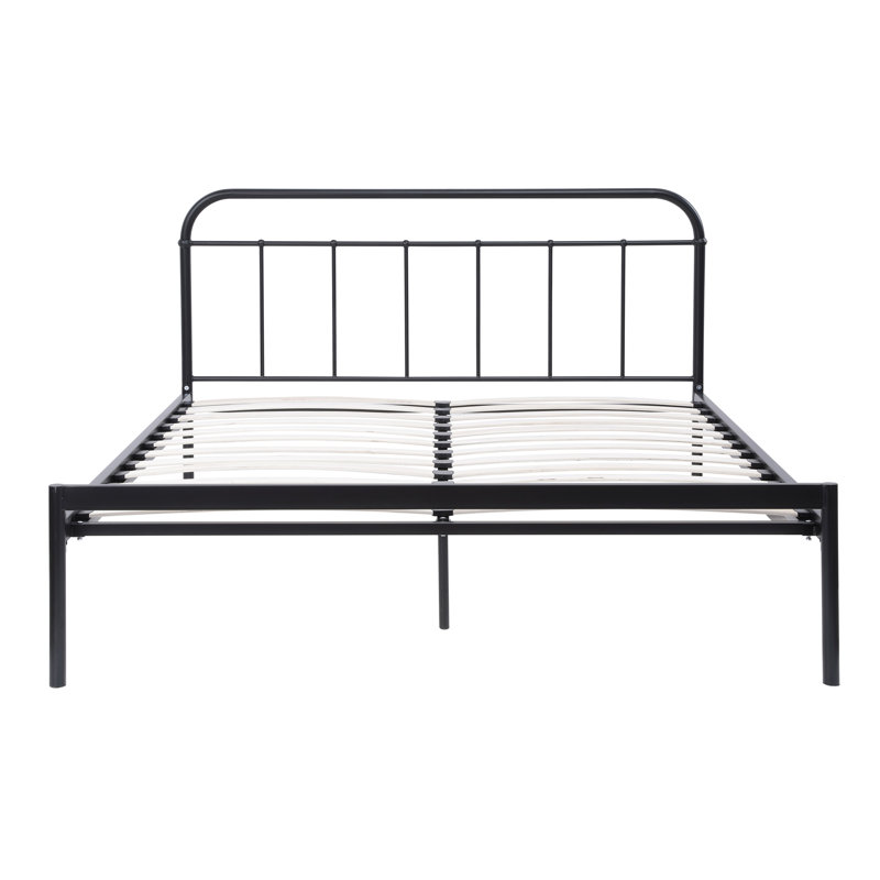 Cofield Bed, Black, No Mattress, Small Double (4')