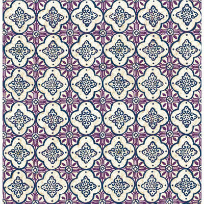 Kismet Geo Quatrefoil 33' L x 20.5" W Smooth Wallpaper