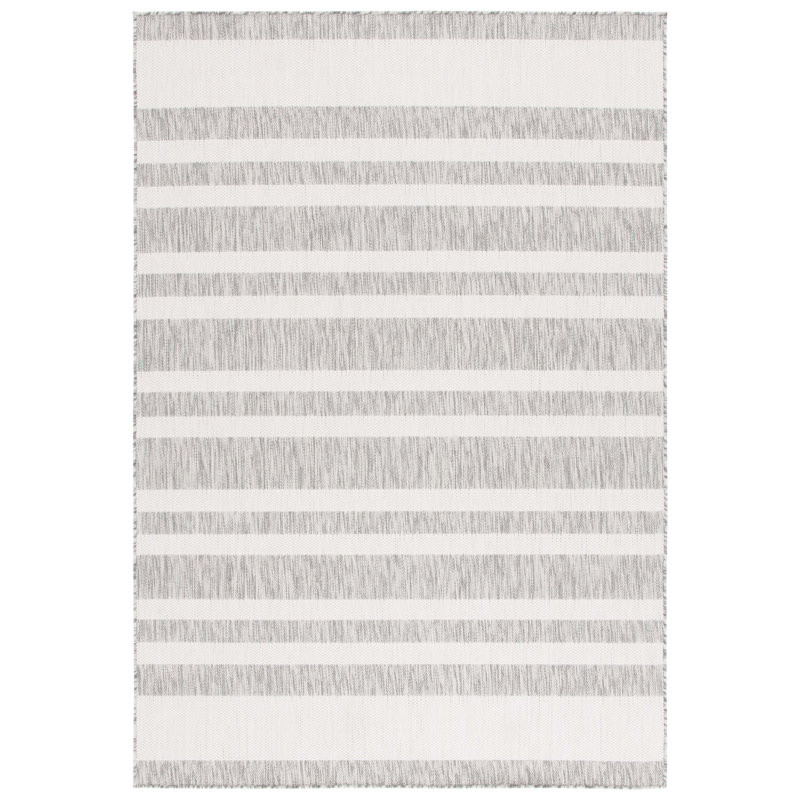 Lataura Performance Performance Striped Rug, Square 6'7"