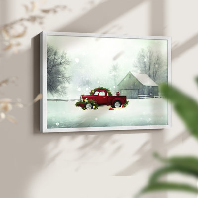 Art de Noël Chirstmas - Reproduction encadrée - Restickable