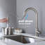 Robinet de cuisine tactile avec douchette extractible-116628685