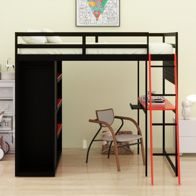 Lit mezzanine en bois