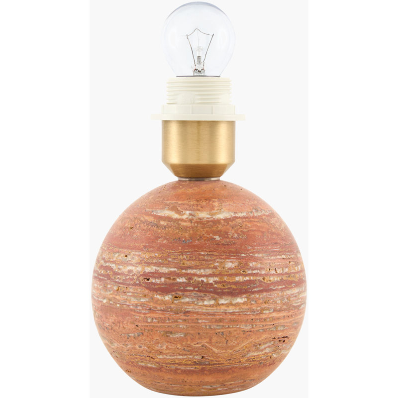 Gutzman Table Lamp, Orange, Pleated Empire
