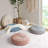 Poly Chenille Round Floor Pillow Cushion-119336029