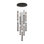  Metropole 10-light 66"h Led Pendant In Matte Black