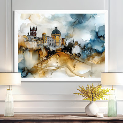 Aquarelle, Palais de Pena au Portugal II - Portugal, art mural