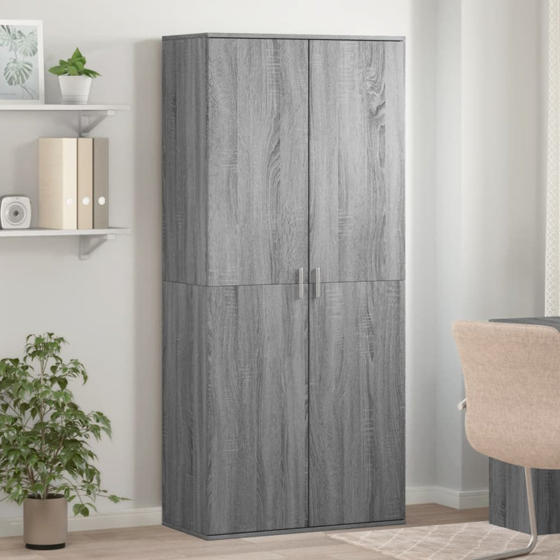20 Pair Shoe Storage Cabinet, Grey Sonoma
